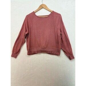 Cozie by Pink Rose Size Small Pink Sweater‎ with Open Back